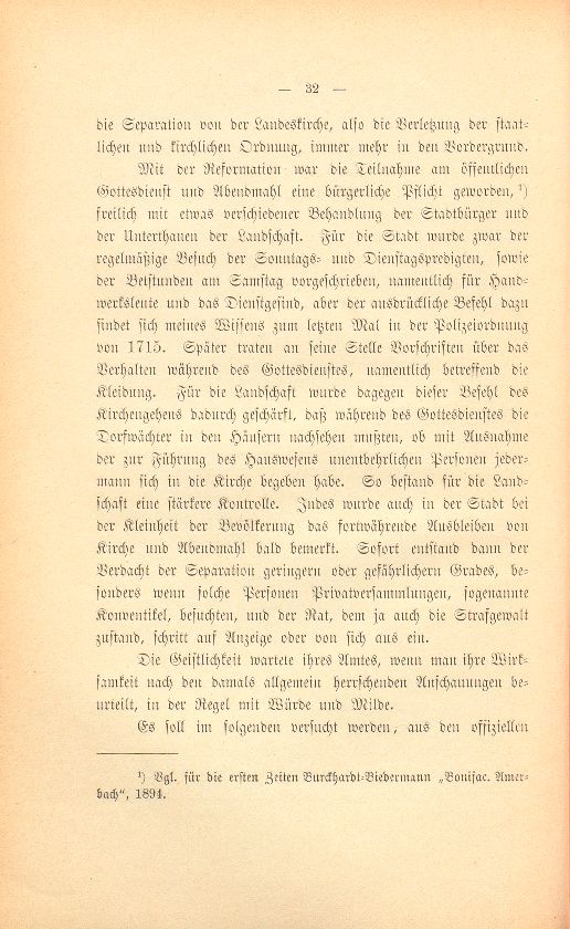 Die Basler Separatisten im ersten Viertel des XVIII. Jahrhunderts – Seite 3