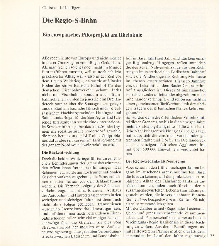 Die Regio-S-Bahn – Seite 1