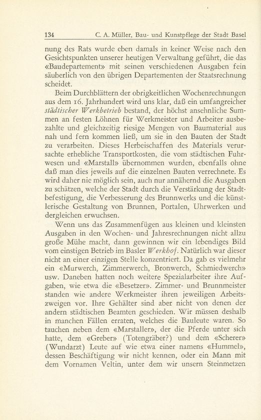 Bau- und Kunstpflege der Stadt Basel im Zeitalter der Reformation, 1529-1560 – Seite 2