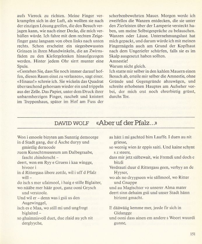 «Aber uf der Pfalz.» – Seite 1