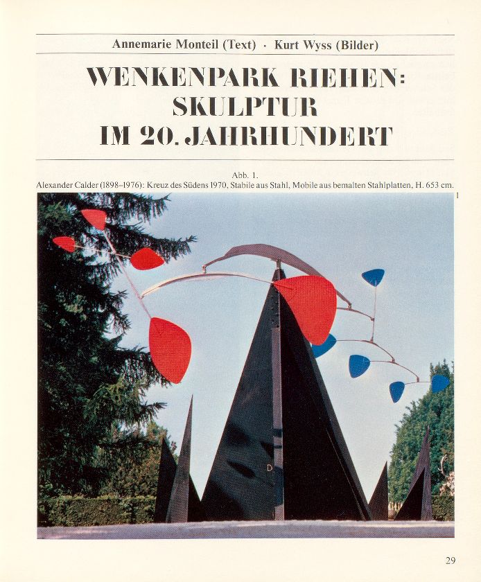 Wenkenpark Riehen: Skulptur im 20. Jahrhundert – Seite 1