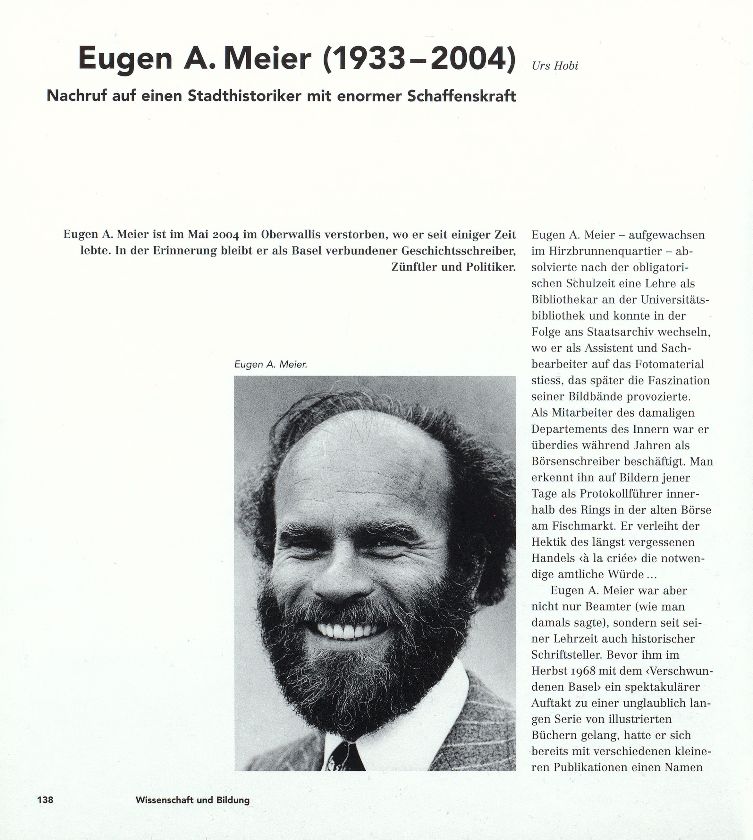 Eugen A. Meier (1933 – 2004) – Seite 1