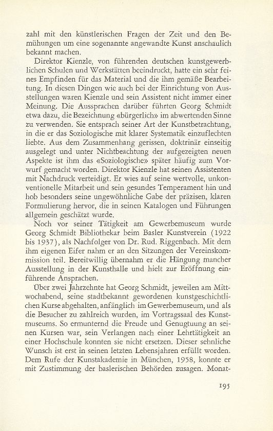 Zur Erinnerung an Prof. Dr. Dr. h.c. Georg Schmidt (1896-1965), Direktor der Öffentlichen Kunstsammlung Basel 1939-1961 – Seite 2