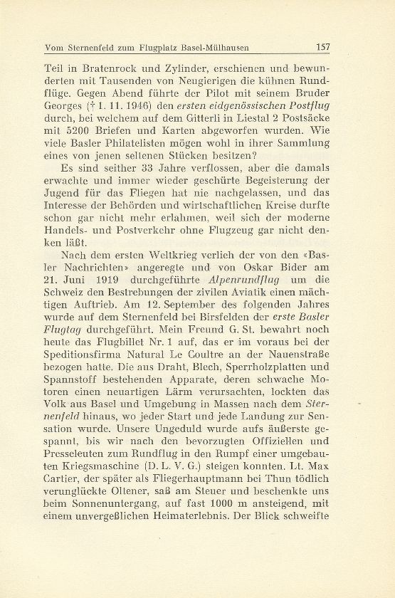 Zur Zeitgeschichte. Vom Sternenfeld zum Flugplatz Basel-Mülhausen – Seite 2