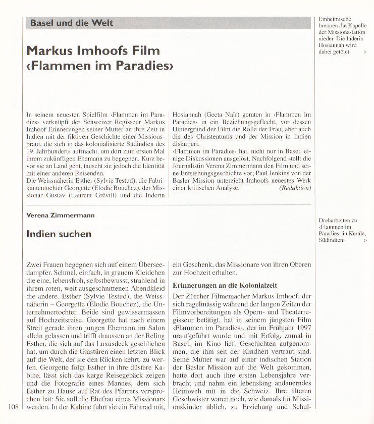 Markus Imhoofs Film ‹Flammen im Paradies› – Seite 1