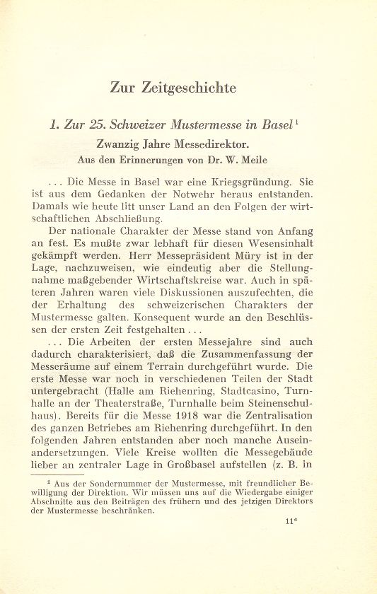 Zur Zeitgeschichte: 1. Zur 25. Schweizer Mustermesse in Basel – Seite 1