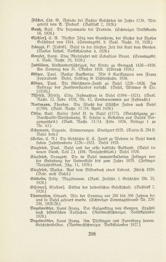 Basler Bibliographie 1926 – Seite 2