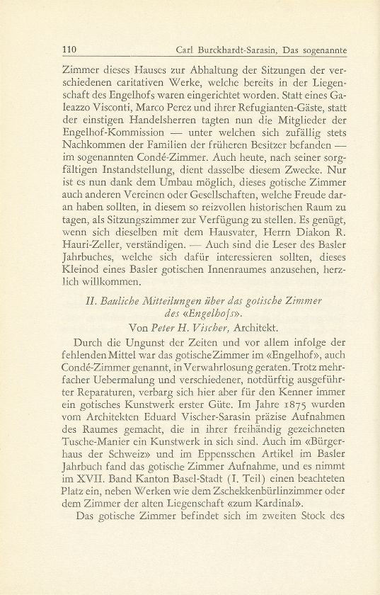 Das sogenannte Condézimmer im ‹Engelhof› – Seite 1