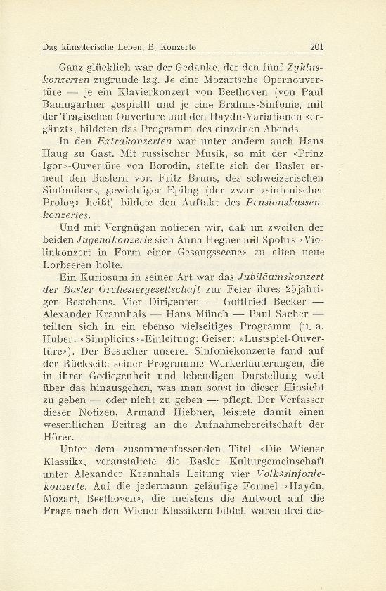 Das künstlerische Leben in Basel vom 1. Oktober 1945 bis 30. September 1946 – Seite 3