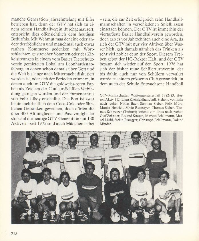 Der Gymnasialturnverein schreibt Basler Geschichte – Seite 3