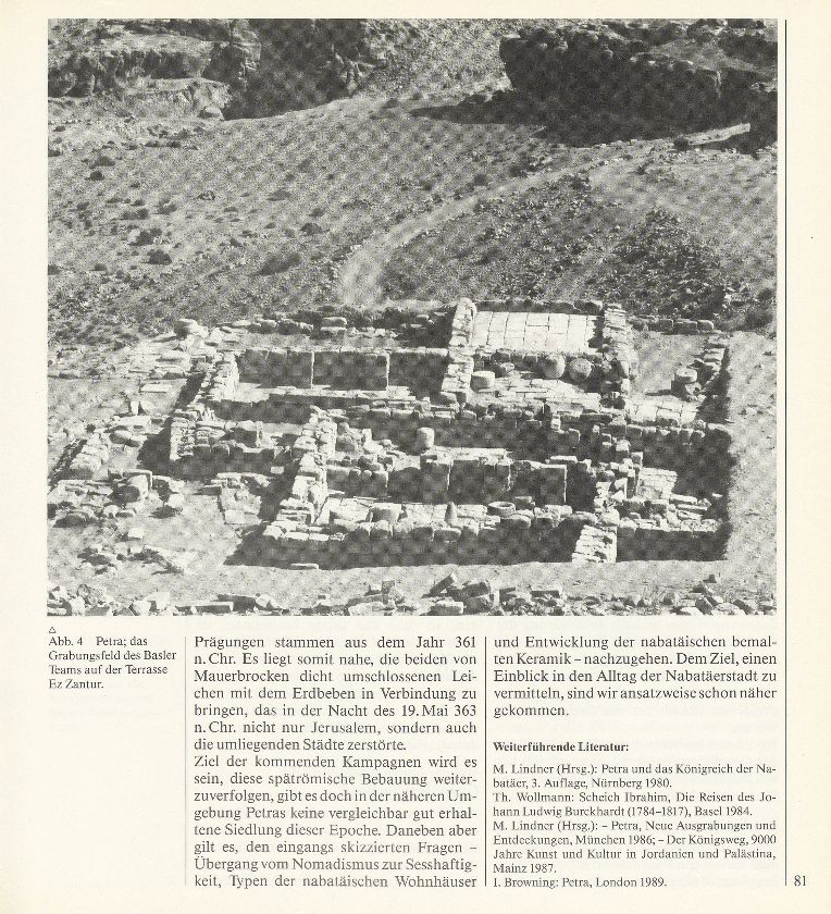 Basler Ausgrabungen in Petra, der Königsstadt der Nabatäer – Seite 3