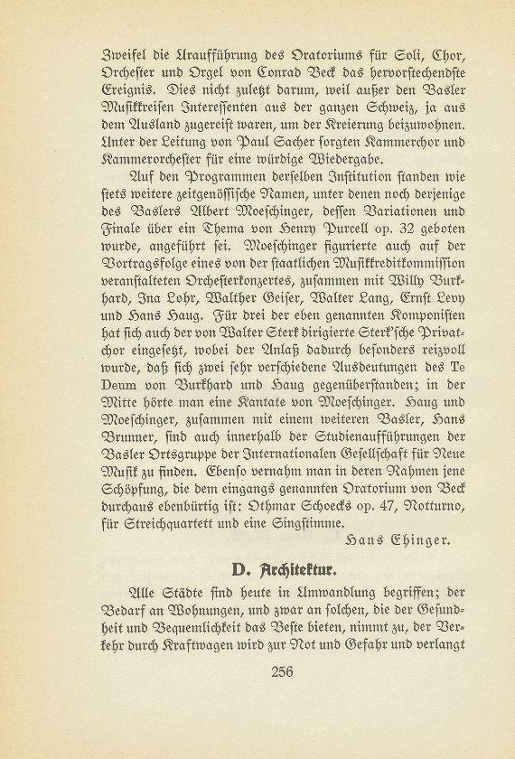 Das künstlerische Leben in Basel vom 1. Oktober 1933 bis 30. September 1934 – Seite 2