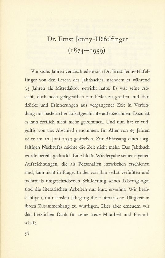 Dr. Ernst Jenny-Häfelfinger (1874-1959) – Seite 1