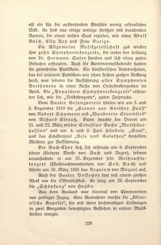 Das künstlerische Leben in Basel vom 1. November 1919 bis 31. Oktober 1920 – Seite 2