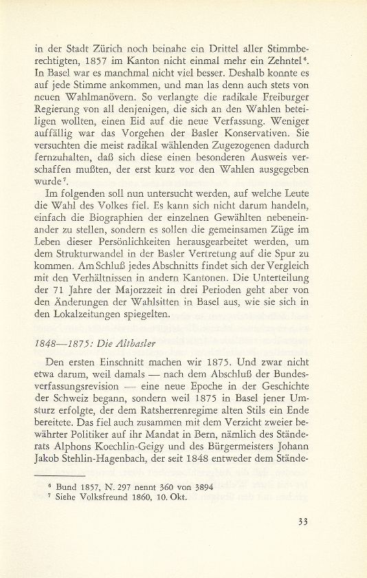 Vom Wandel der Basler Vertretung in der Bundesversammlung 1848-1919 – Seite 3