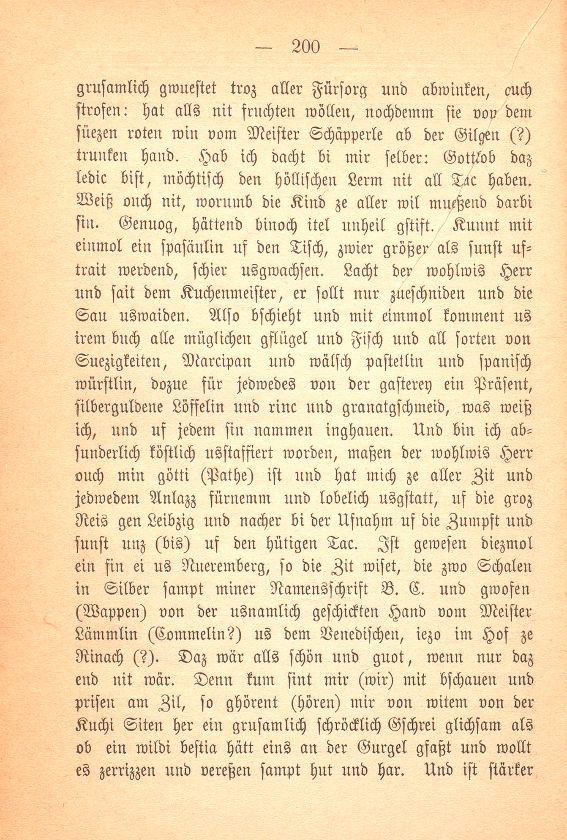 Aus einer Basler Familienchronik des Jahres 1622. (Gütigst mitgeteilt von J. M.) [Als Fälschung bezeichnet.] – Seite 2