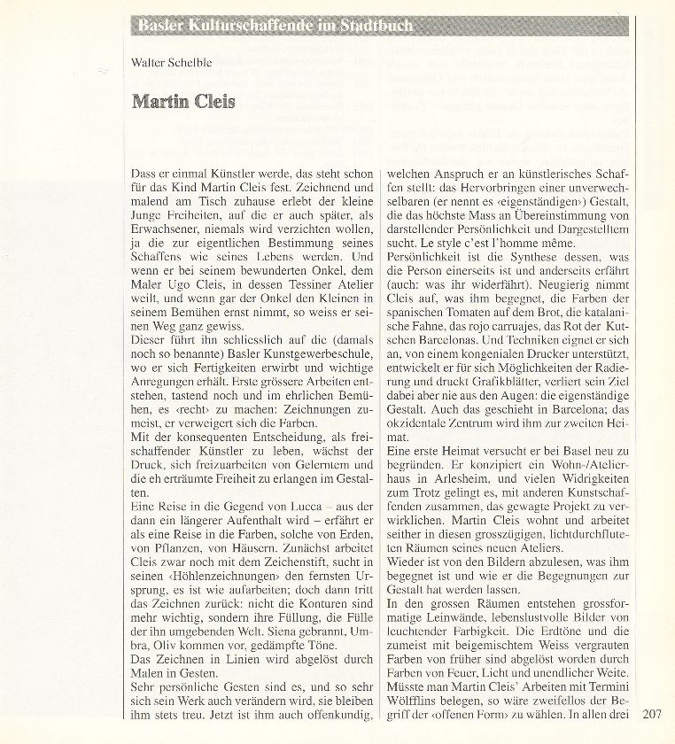 Martin Cleis – Seite 1