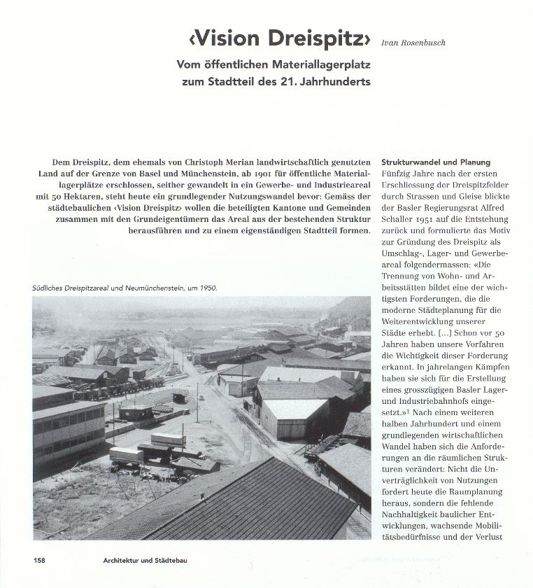 ‹Vision Dreispitz› – Seite 1