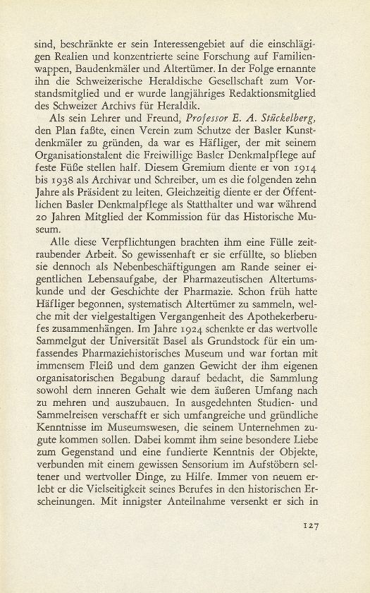 Josef Anton Häfliger, der Begründer der pharmazeutischen Altertumskunde (1873-1954) – Seite 3