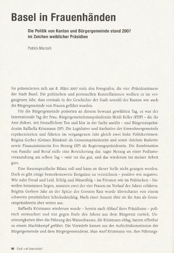 Basel in Frauenhänden – Seite 1