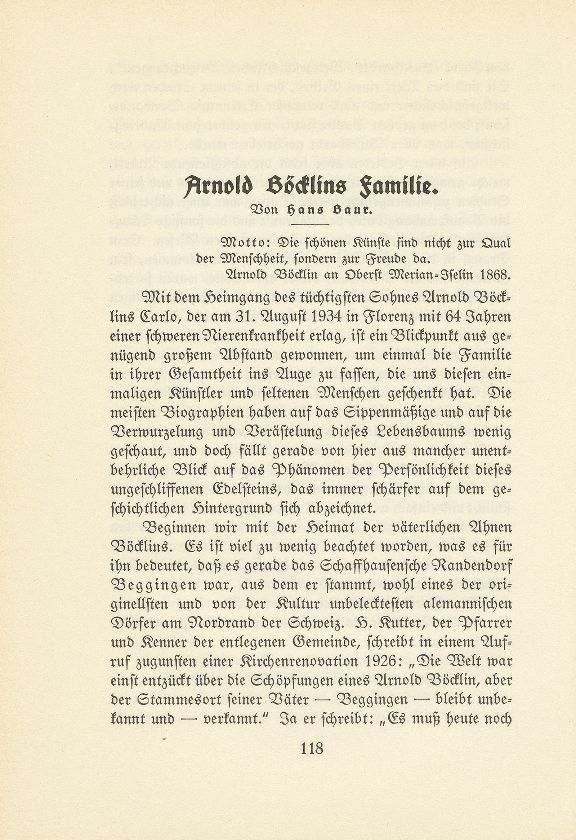 Arnold Böcklins Familie – Seite 1