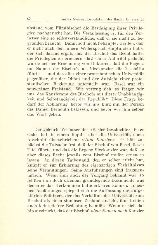 Deputation der Basler Universität an den fürstbischöflichen Kanzler – Seite 2
