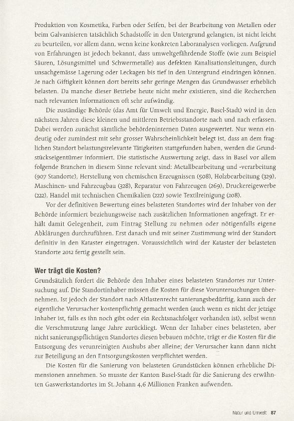 Altlasten im Kanton Basel-Stadt – Seite 3