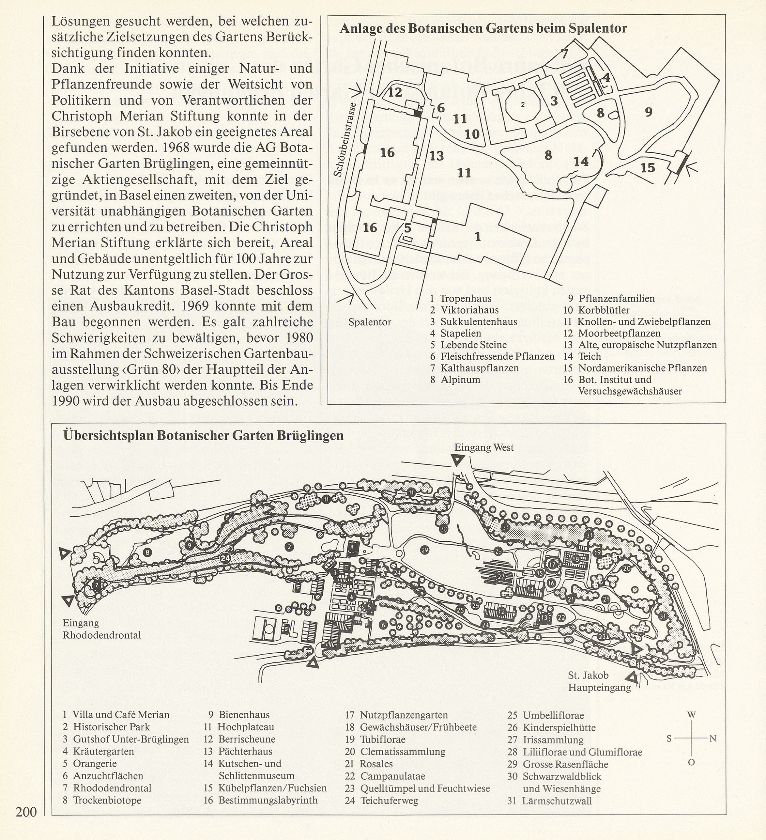 400 Jahre Botanischer Garten der Universität. 20 Jahre Botanischer Garten Brüglingen – Seite 2