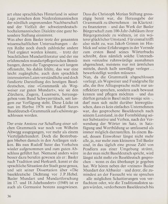 100 Jahre Basler Bürgergemeinde. Jubiläumsgaben der Christoph Merian Stiftung – Seite 3