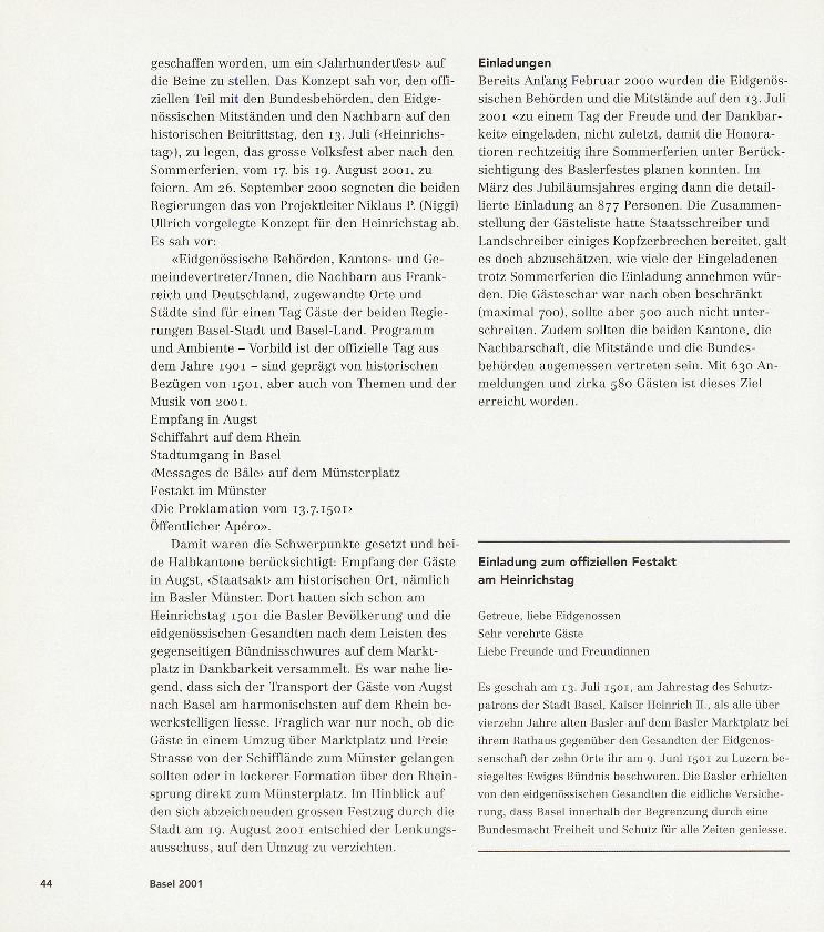 ‹Heinrichstag› – 13. Juli 2001 – Seite 2