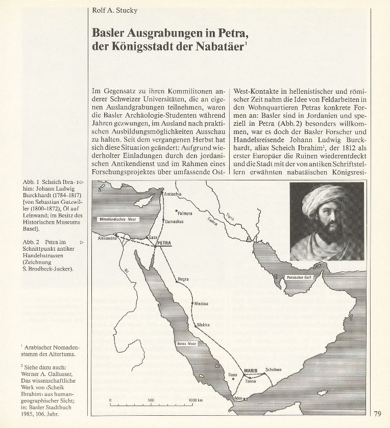 Basler Ausgrabungen in Petra, der Königsstadt der Nabatäer – Seite 1