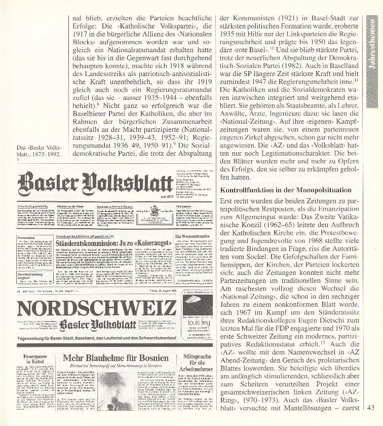 Vorkämpfer und Opfer der Akzeptanz: Die Zeitungen der ‹Schwarzen› und der ‹Roten› in Basel (1873/86-1992) – Seite 3