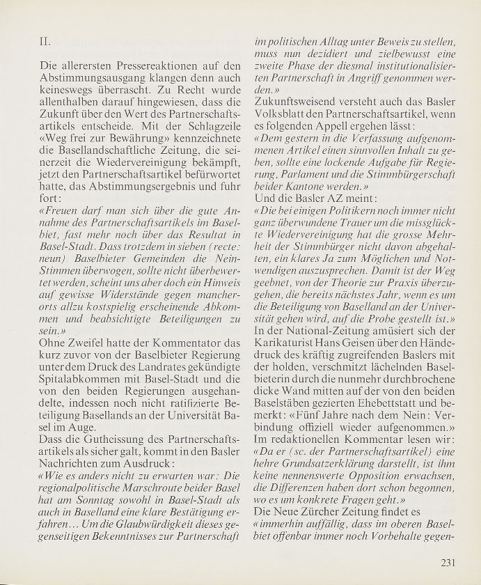 Partnerschaft der beiden Basel als Alternative zur Wiedervereinigung – Seite 3
