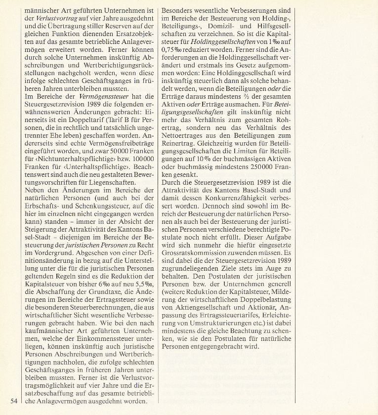 Die Basler Steuervorlage 1989 – Seite 3