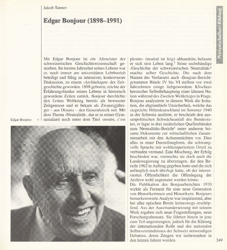 Edgar Bonjour (1898-1991) – Seite 1