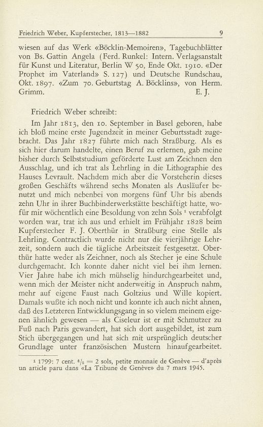 Friedrich Weber, Kupferstecher, 1813-1882. Sein Lebensgang – von ihm selbst erzählt – Seite 3