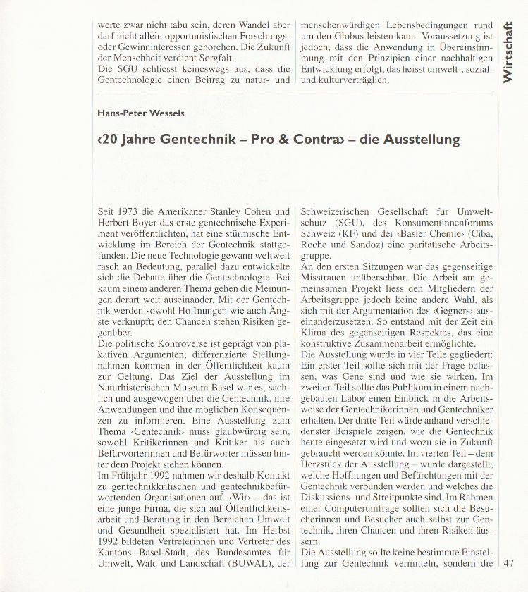 Gentechnologie in Basel – Seite 3