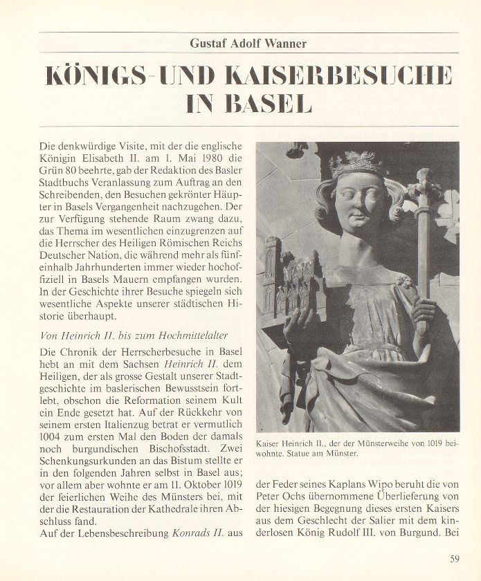 Königs- und Kaiserbesuche in Basel – Seite 1