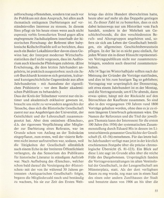 150 Jahre Historische und Antiquarische Gesellschaft zu Basel – Seite 2