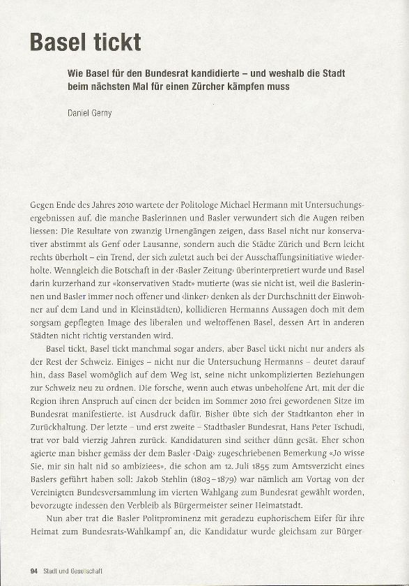 Basel tickt – Seite 1