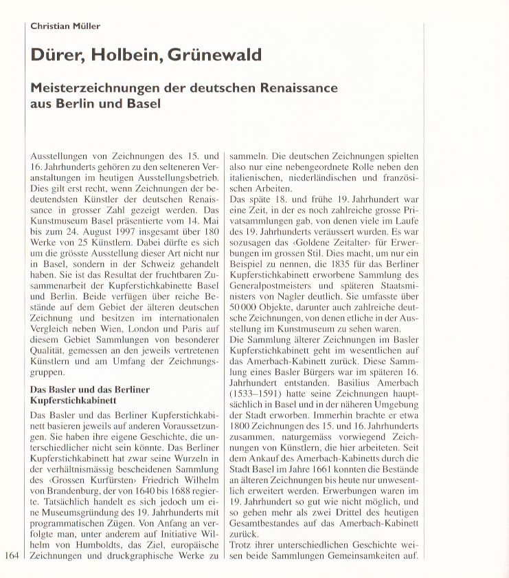 Dürer, Holbein, Grünewald – Seite 1