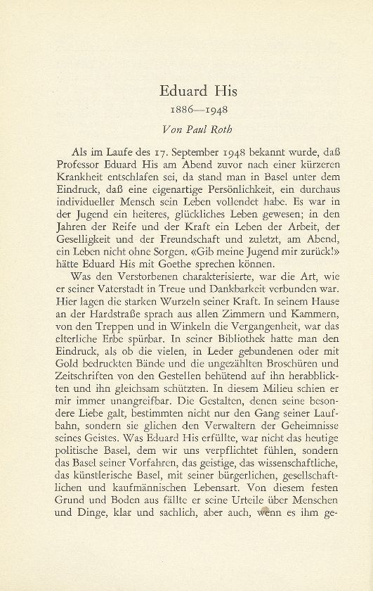 Eduard His 1886-1948 – Seite 1