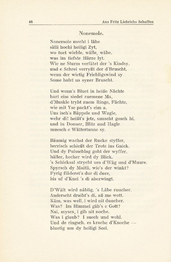 Aus Fritz Liebrichs Schaffen 1879-1937 [Gedichte] – Seite 2