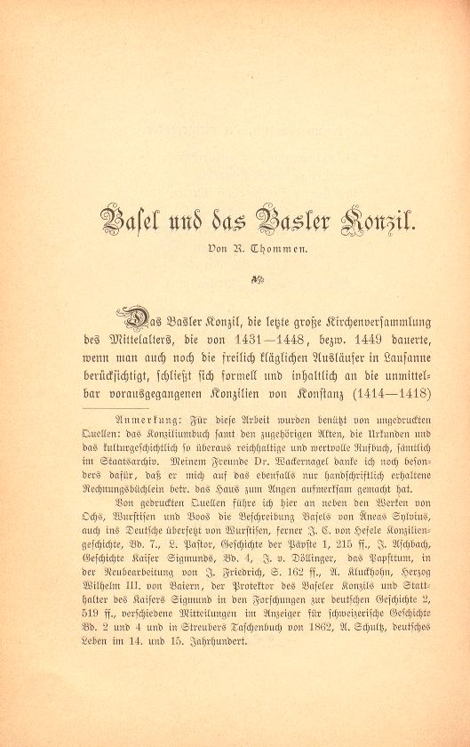 Basel und das Basler Konzil – Seite 1