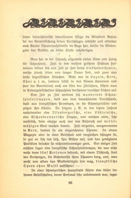 Ein Beitrag zur schweizerischen Bühnengeschichte vor hundert Jahren – Seite 2
