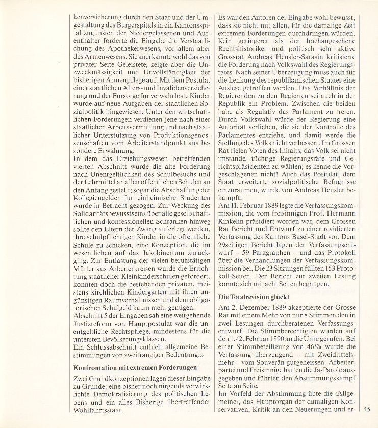 Vor hundert Jahren hiess das Basler Stimmvolk die noch heute geltende Kantonsverfassung gut – Seite 3