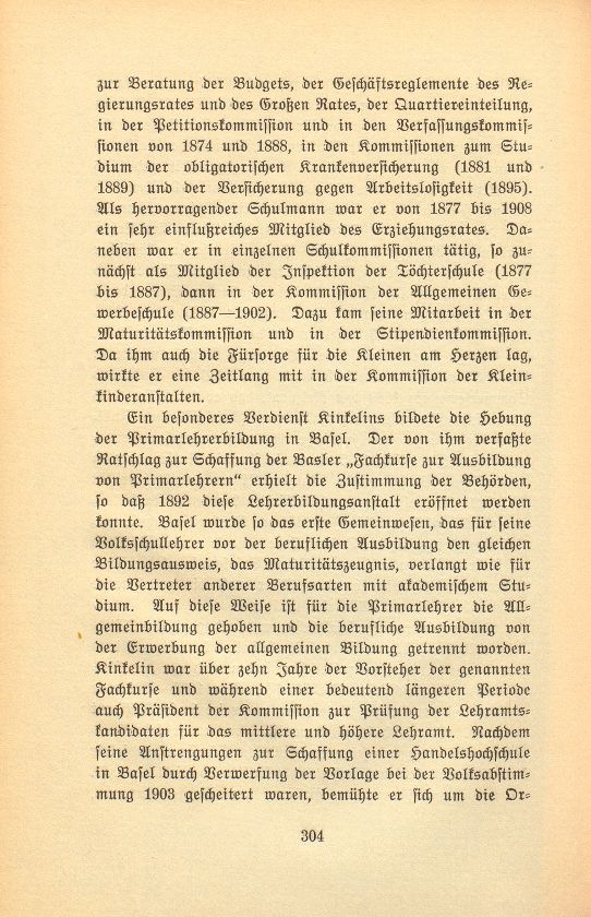 Prof. Dr. Hermann Kinkelin. 11. November 1832 bis 2. Januar 1913 – Seite 3