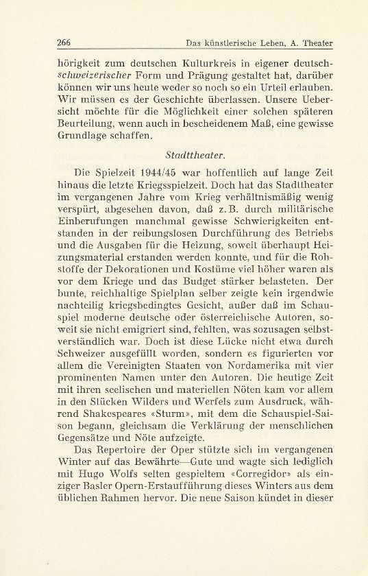 Das künstlerische Leben in Basel vom 1. Oktober 1944 bis 30. September 1945 – Seite 2