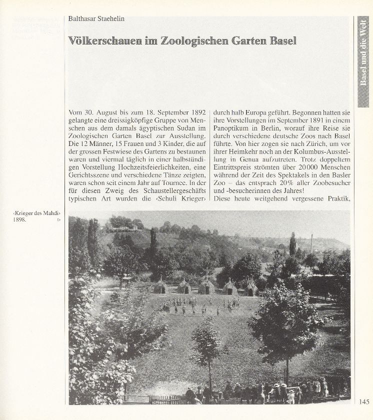 Völkerschauen im Zoologischen Garten Basel – Seite 1