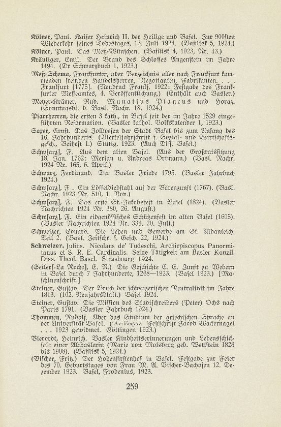Basler Bibliographie 1924 – Seite 2